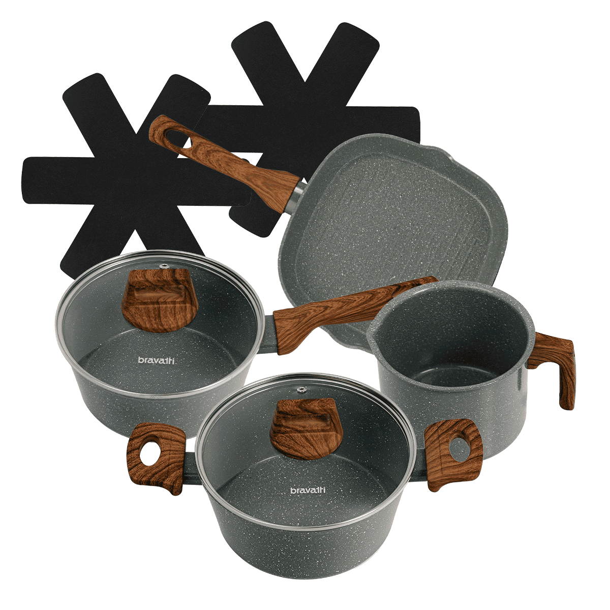 Conjunto de Panelas 6 Peças Bravia Cookware Bravatti
