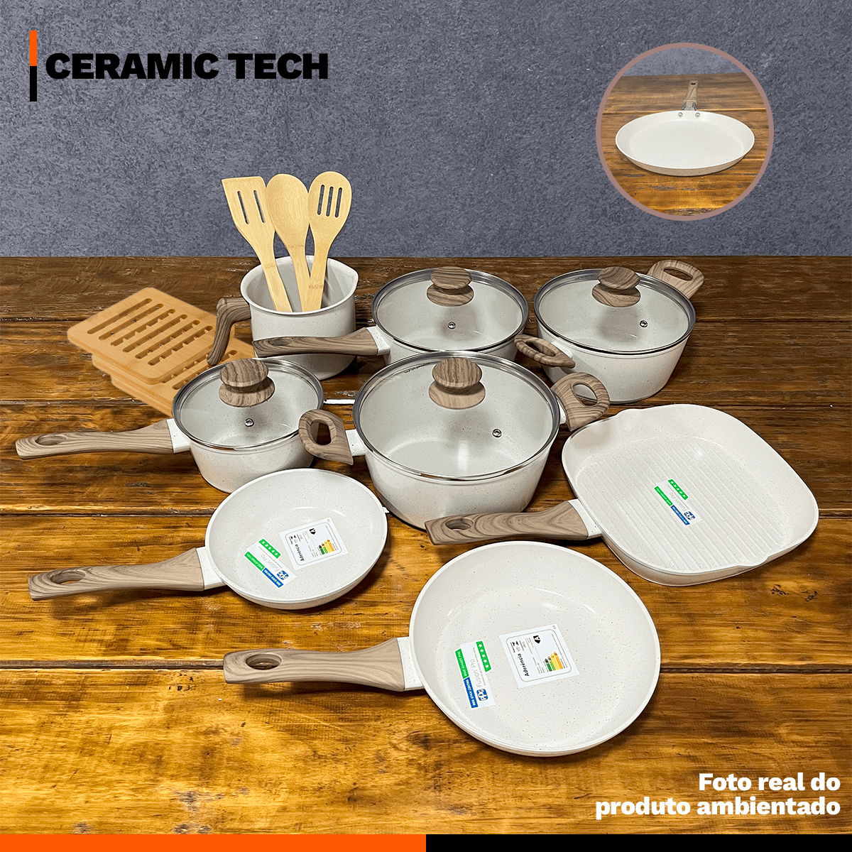 Jogo de Panelas 12 Peças Bravia Cookware