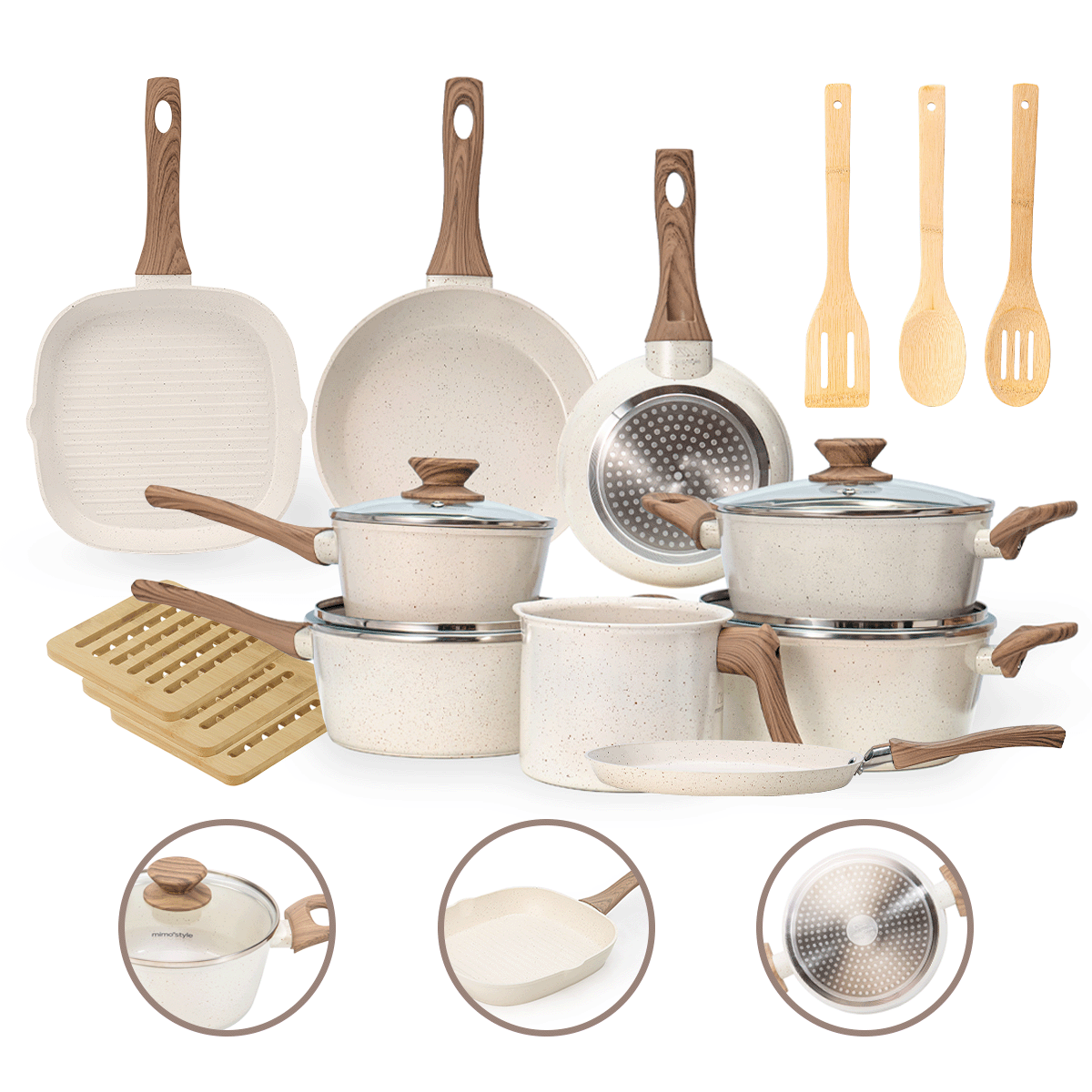 Jogo de Panelas 12 Peças Bravia Cookware