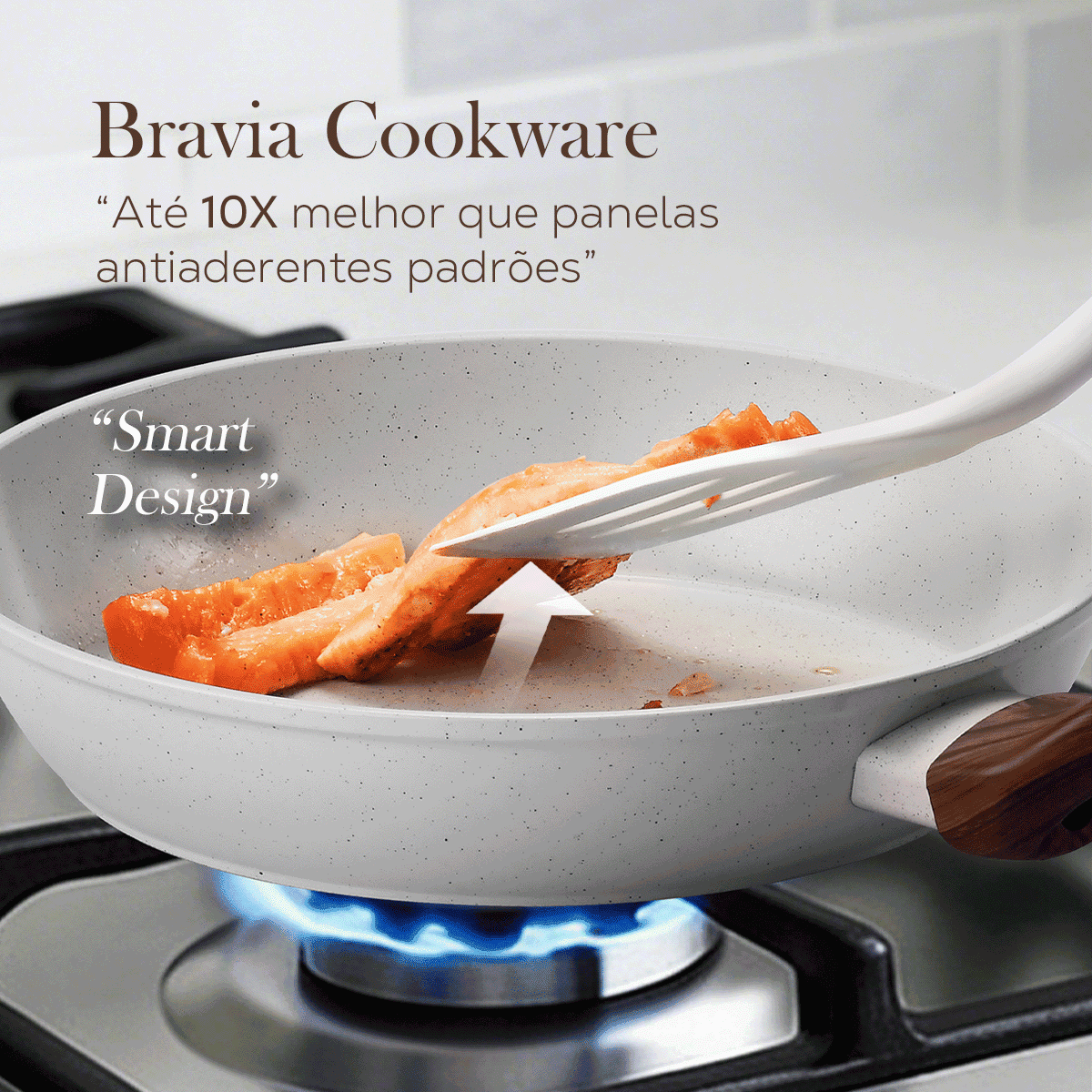 Frigideira 22cm Bravia Cookware com Descanso Bravatti