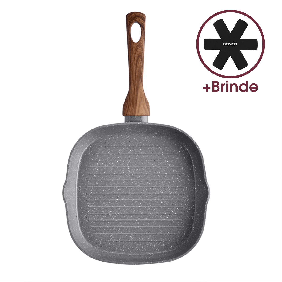 Frigideira Grill 24cm Bravia Cookware Bravatti