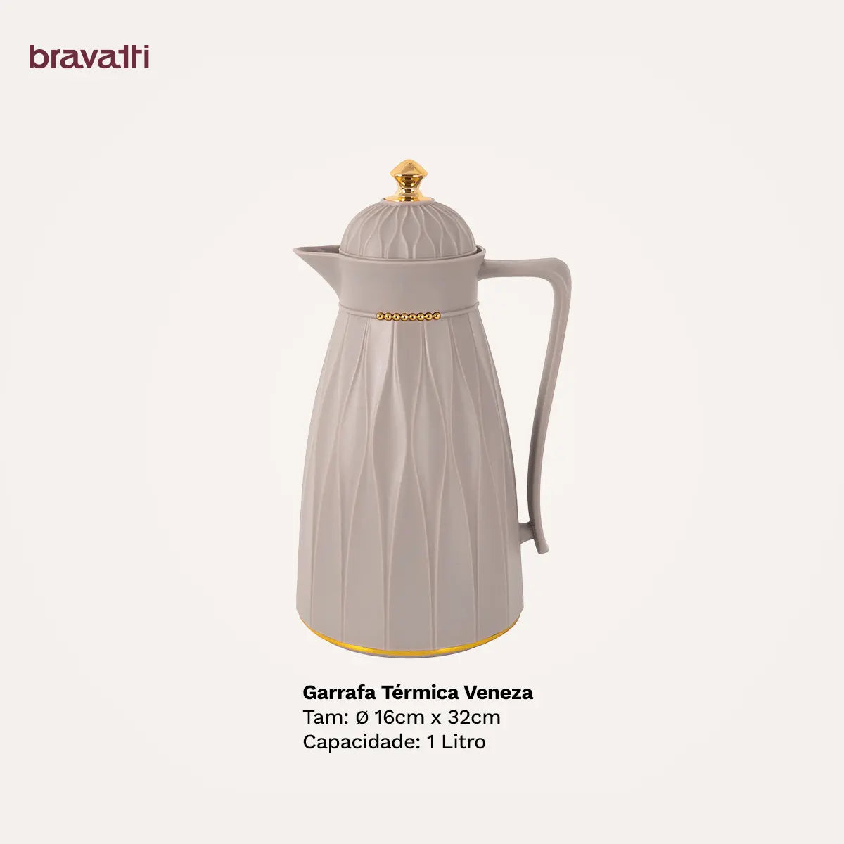 Garrafa Térmica Veneza 1L - Bravatti
