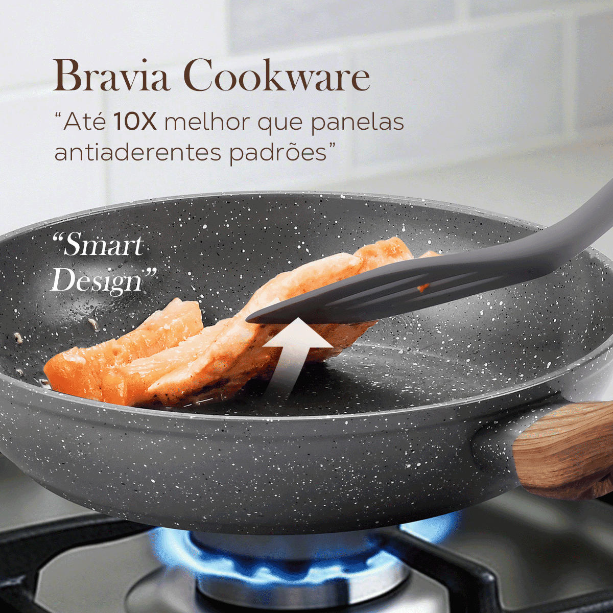Jogo de Panelas 12 Peças Bravia Cookware Grafeno Bravatti