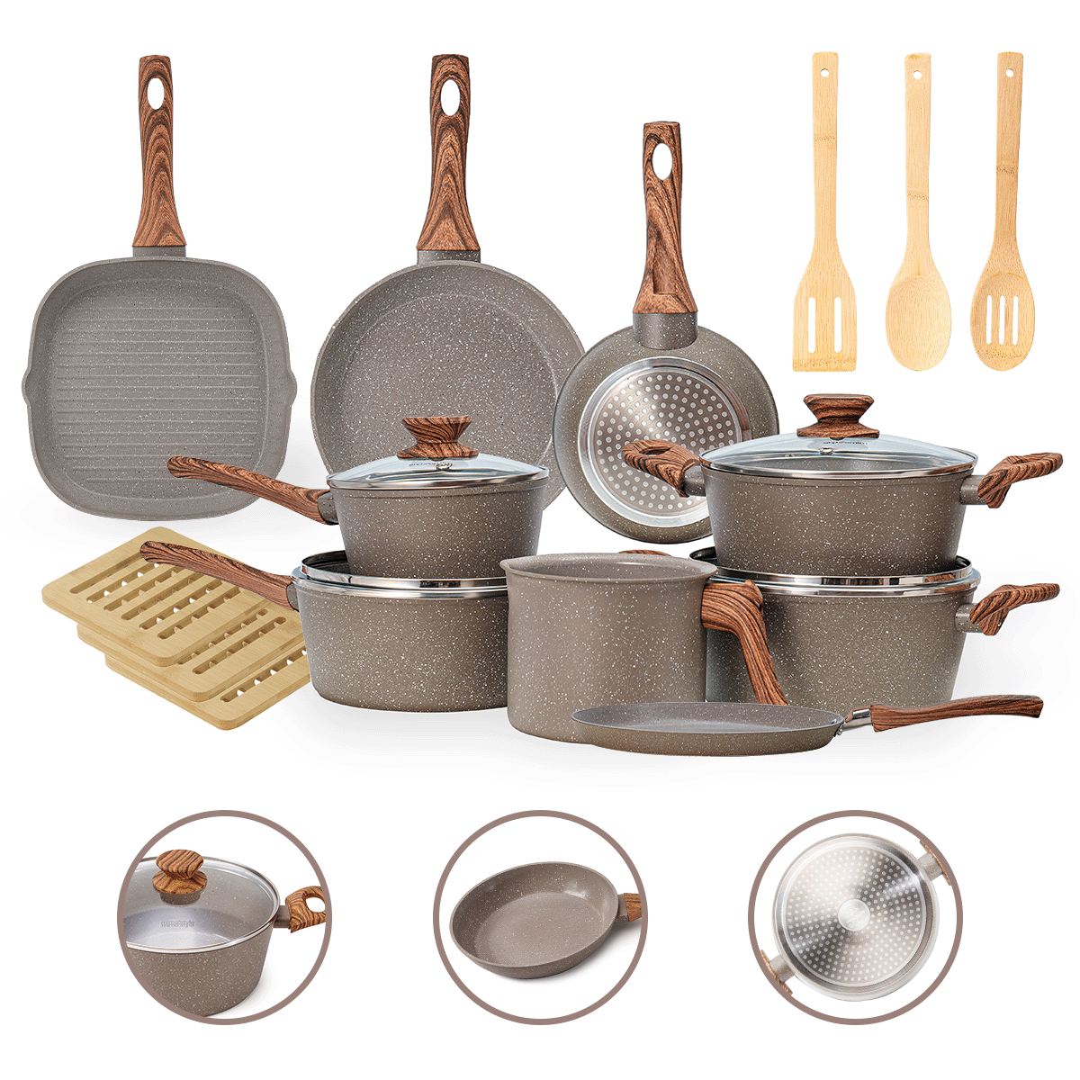 Jogo de Panelas 12 Peças Bravia Cookware