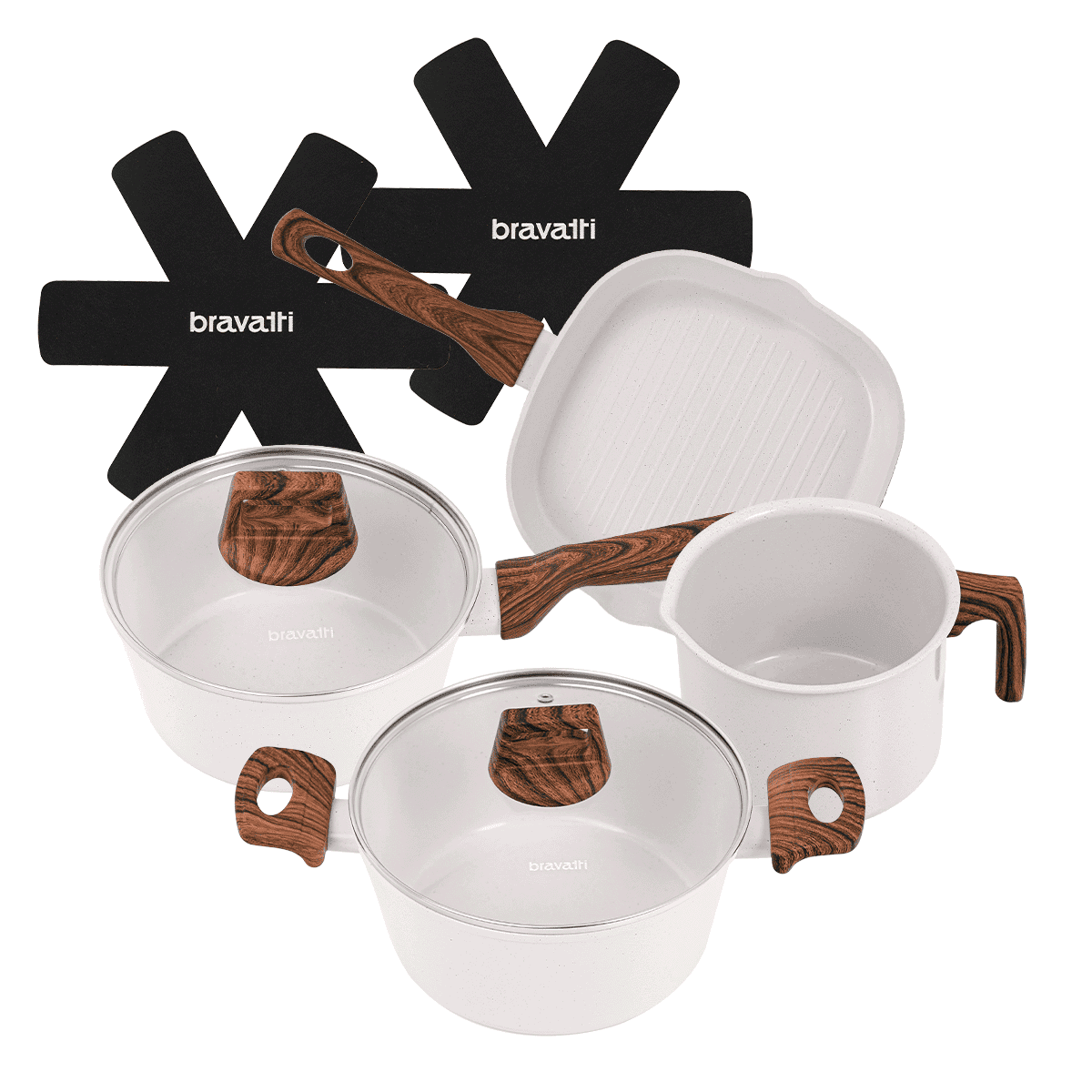 Jogo de Panelas 6 Peças Bravia Cookware Bravatti