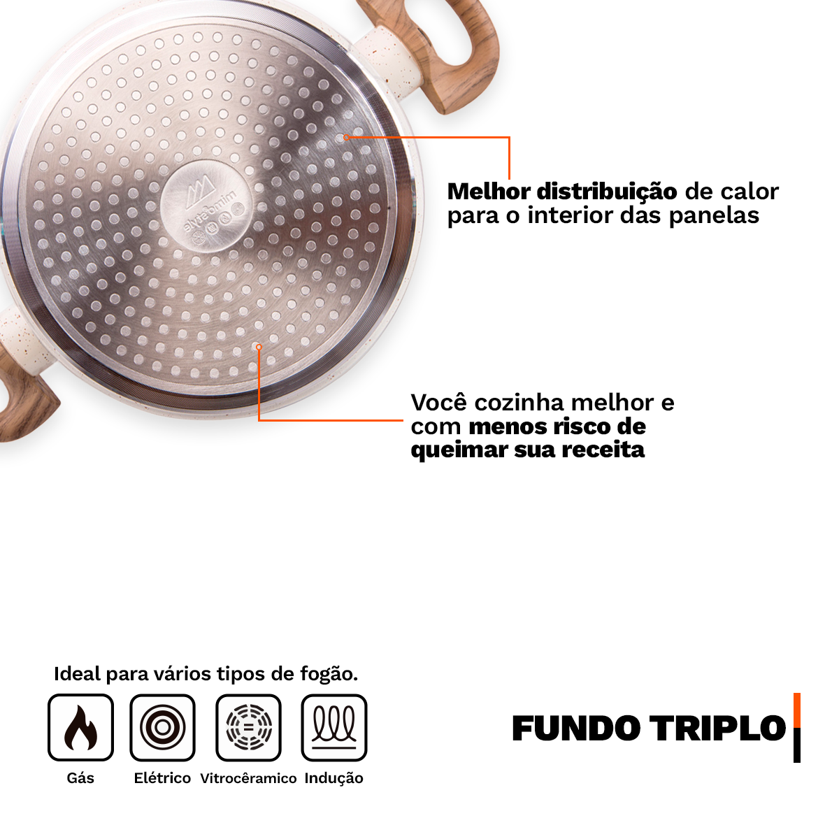 Jogo de Panelas 12 Peças Bravia Cookware