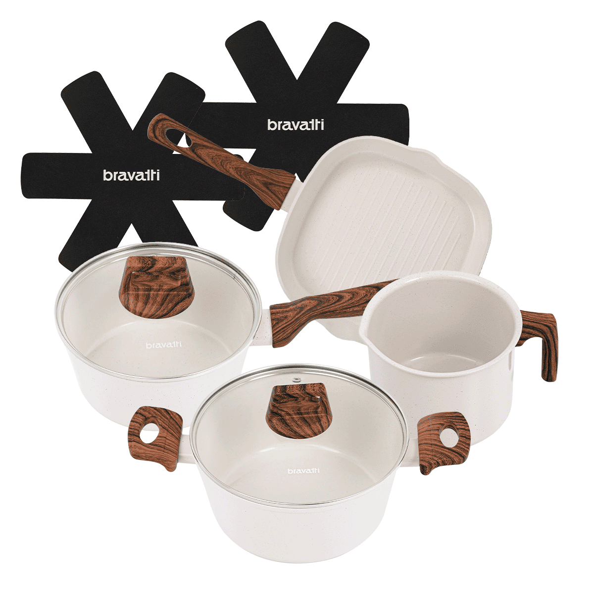 Conjunto de Panelas 6 Peças Bravia Cookware Bravatti