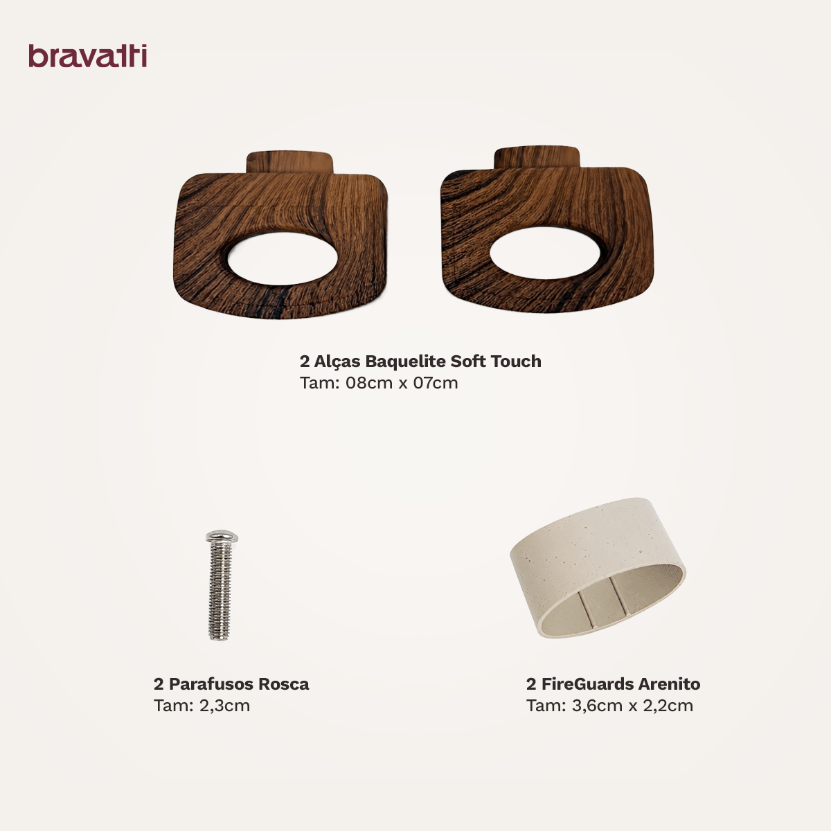 Alça para Caçarola 22cm Bravatti