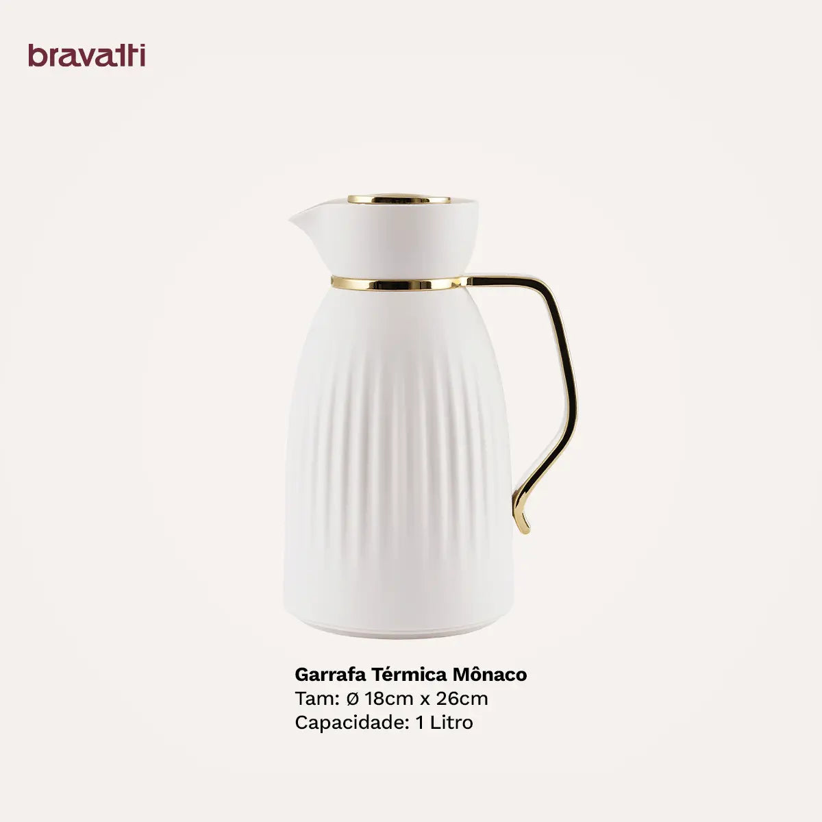 Garrafa Térmica Mônaco 1L - Bravatti