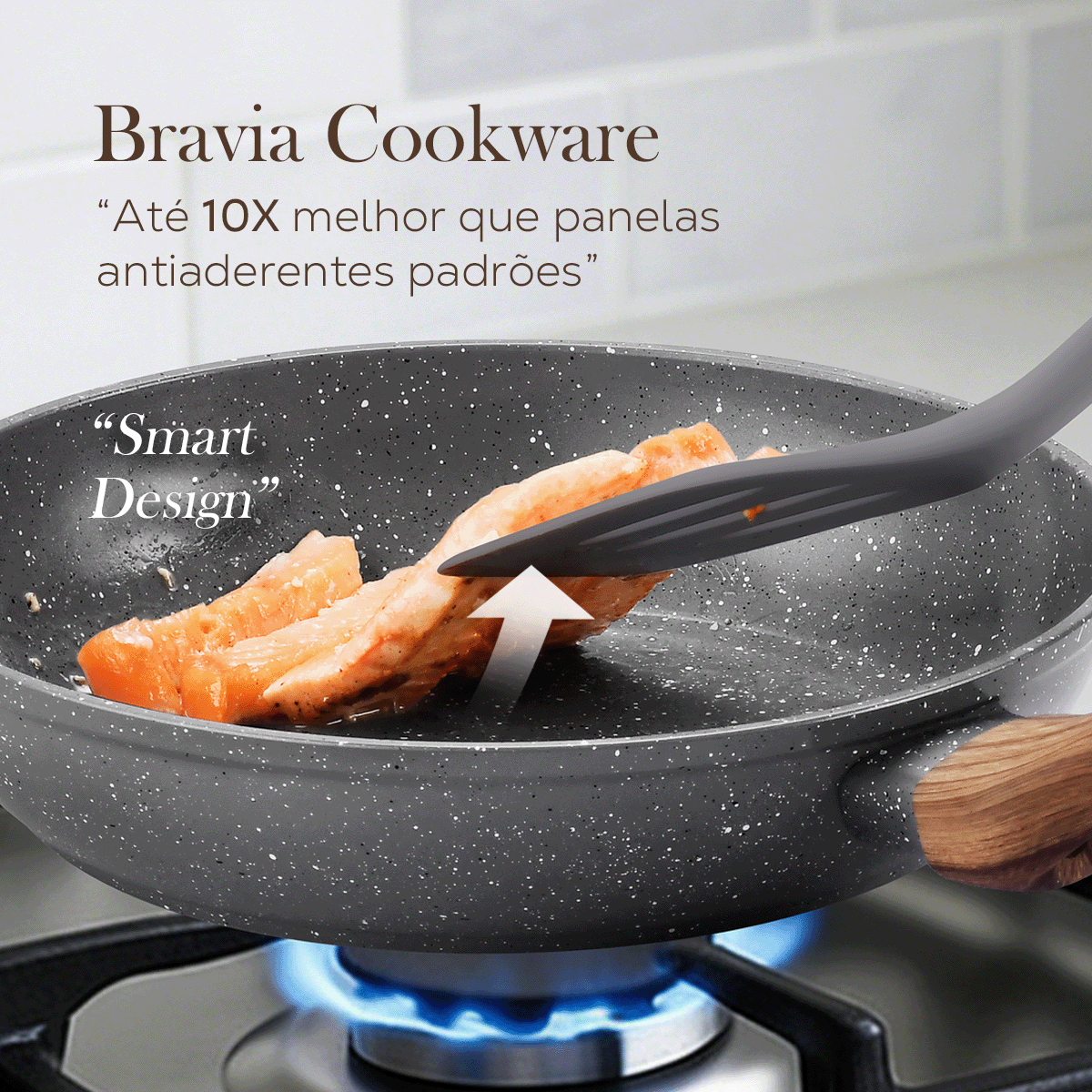 Jogo de Panelas 12 Peças Bravia Cookware Grafeno Bravatti