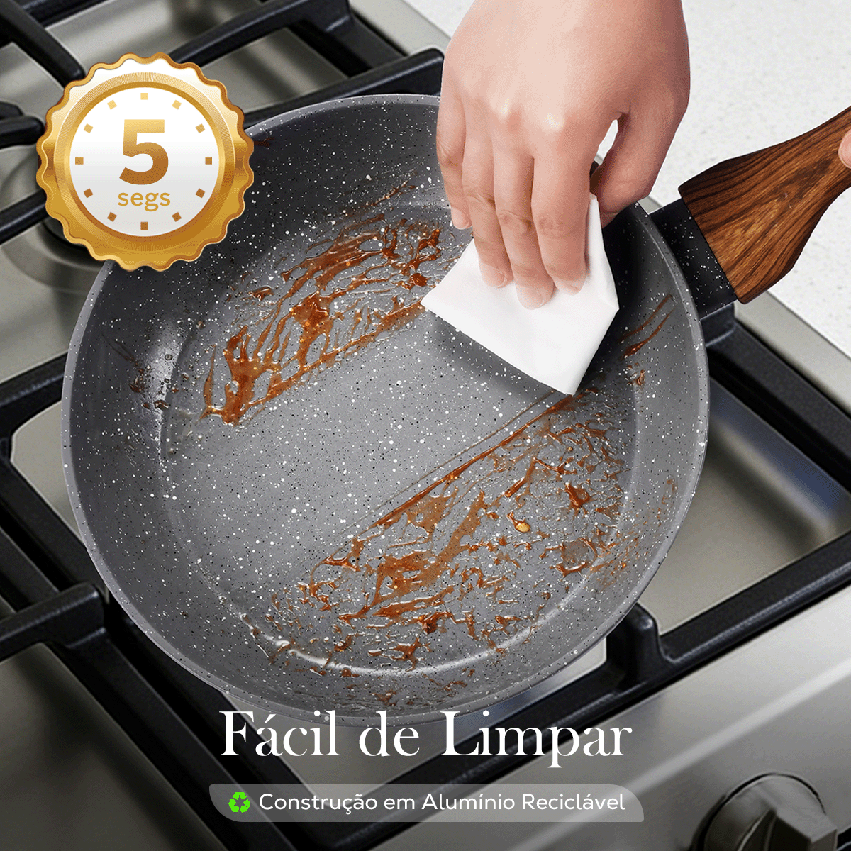 Jogo de Panelas 12 Peças Bravia Cookware Grafeno Bravatti