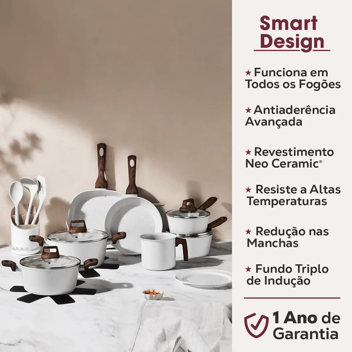 Jogo de Panelas 12 Peças Bravia Cookware Bravatti